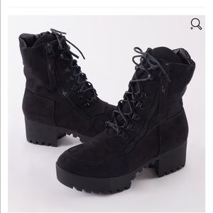 ISO black biker ankle boots!!!!